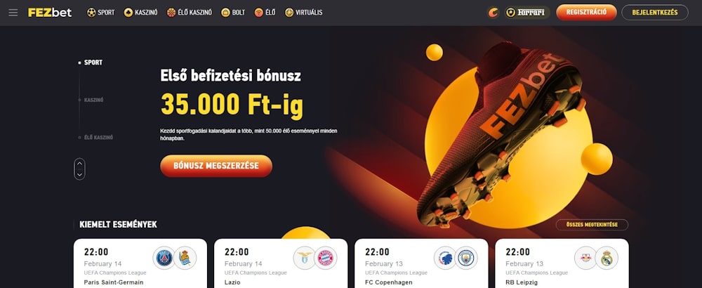 FEZbet sportfogadás